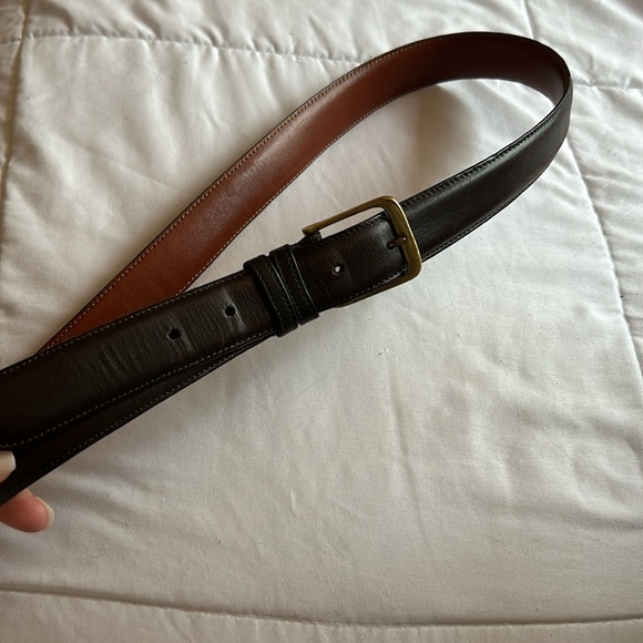 VINTAGE MOCHA COACH BELT - Picture 8 of 8